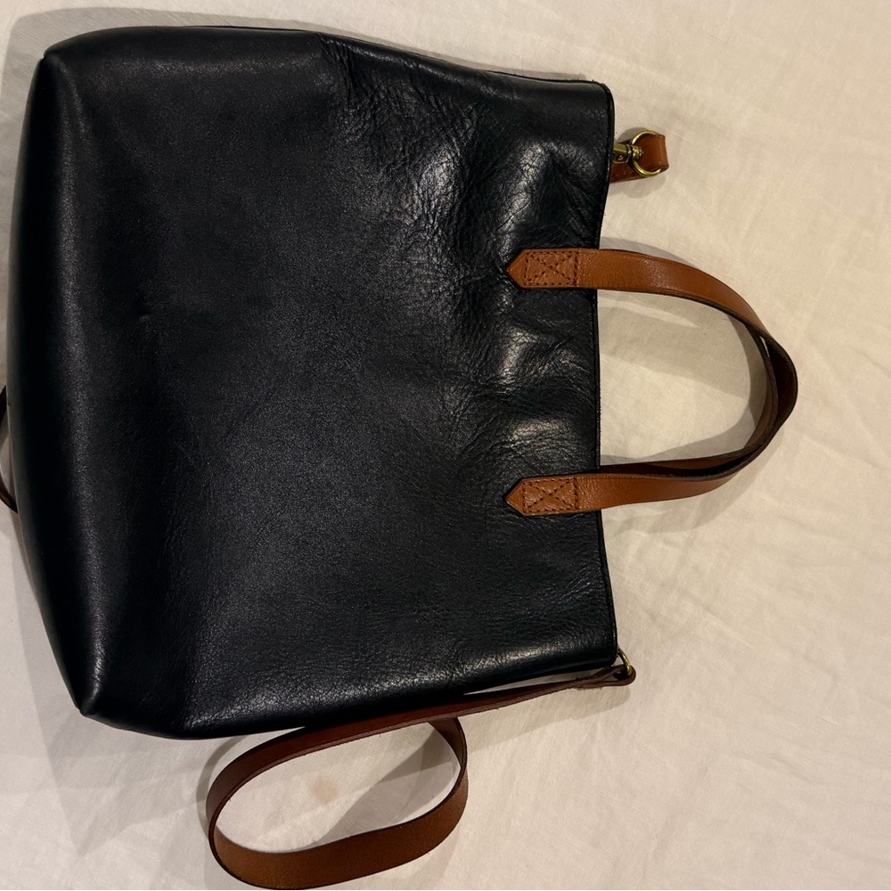Madewell Black and Brown Crossbody Bag